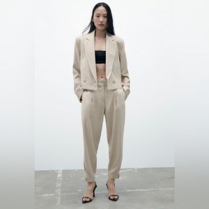 ZARA CUFFED HEM PANTS